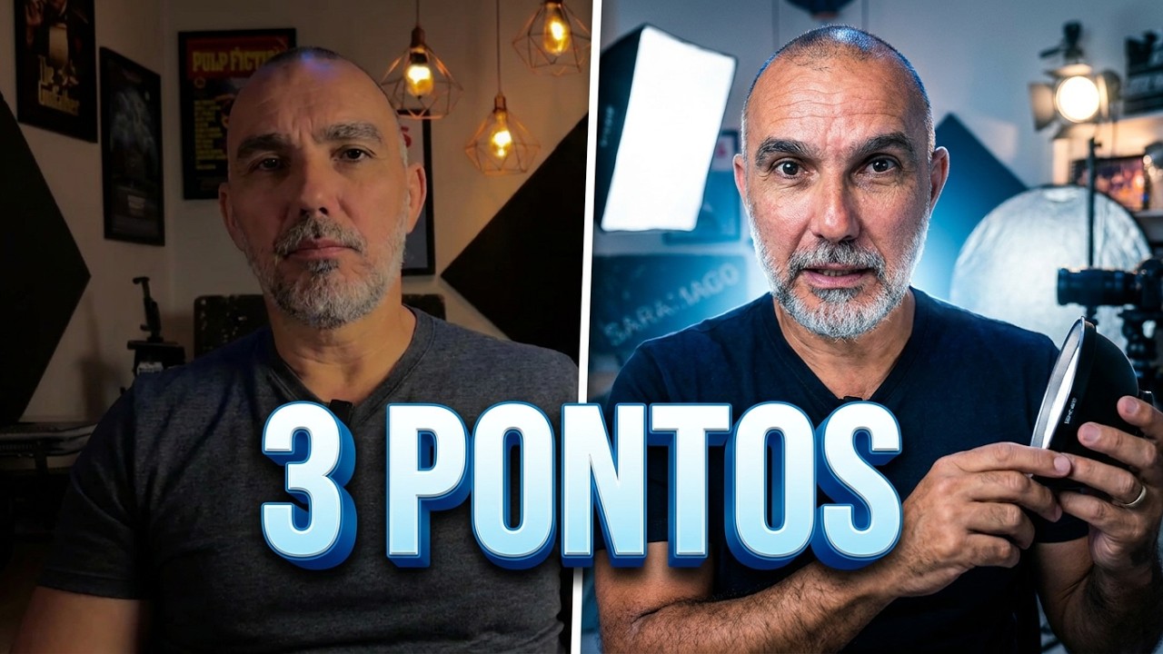 Iluminação de 3 Pontos para Vídeo no YouTube É Melhor que Luz Natural?