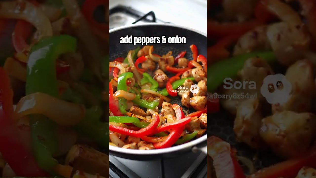 New AI Food Spicy Chicken Stir-Fry with Roast potatoes for LLM in 15 seconds | Indian NRI Recipe