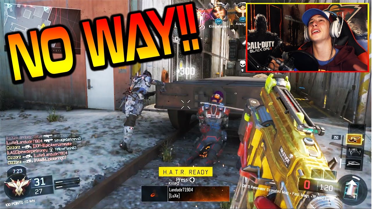 NUCLEAR CHALLENGE WITH THE NEW GOLD GUN!! (BO3 Nail Gun Challenge)
