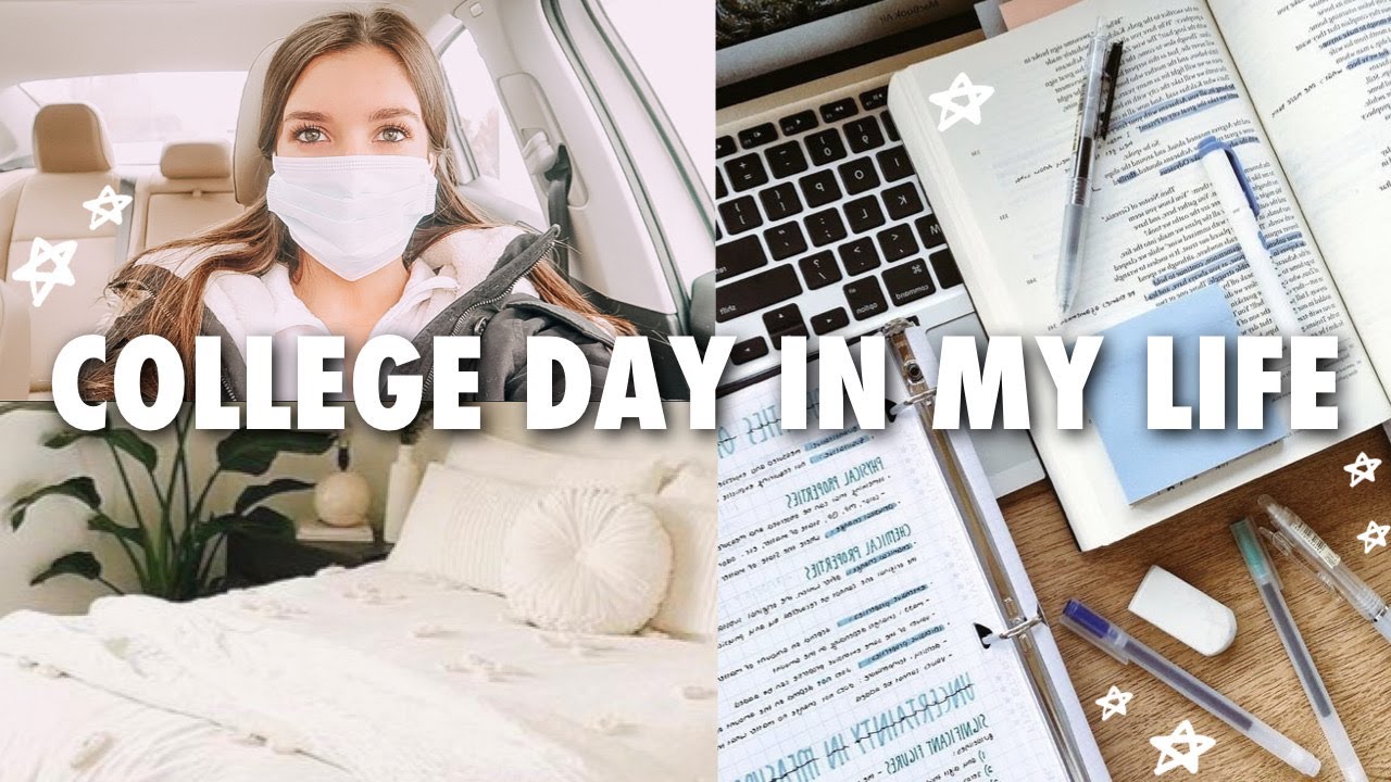 COLLEGE DAY IN MY LIFE : lots of unpacking, studying, having an online exam, bad-timing being sick