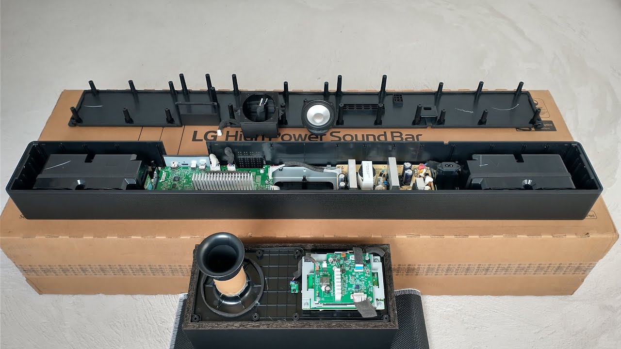 LG Soundbar SH7 800w Look Inside (Disassembled) Teardown (Desmontada) Por dentro