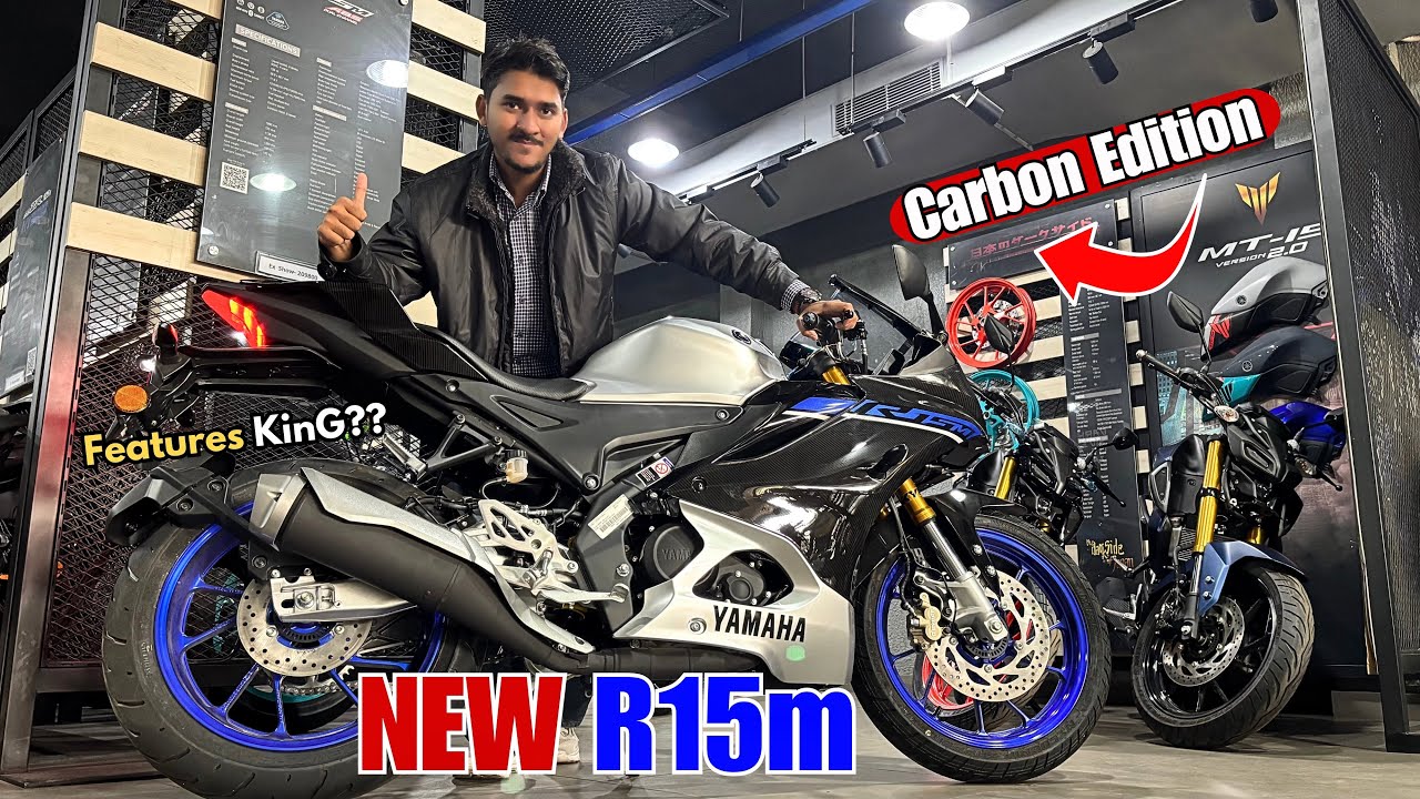 2025 New Launch🔥 Yamaha R15m Carbon Editions - Mileage, Features, On Road Price? @BikesHunt