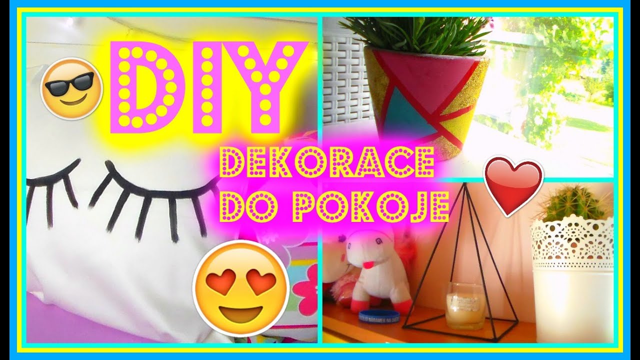 DIY - dekorace do pokoje + marble technika | Katuš♡