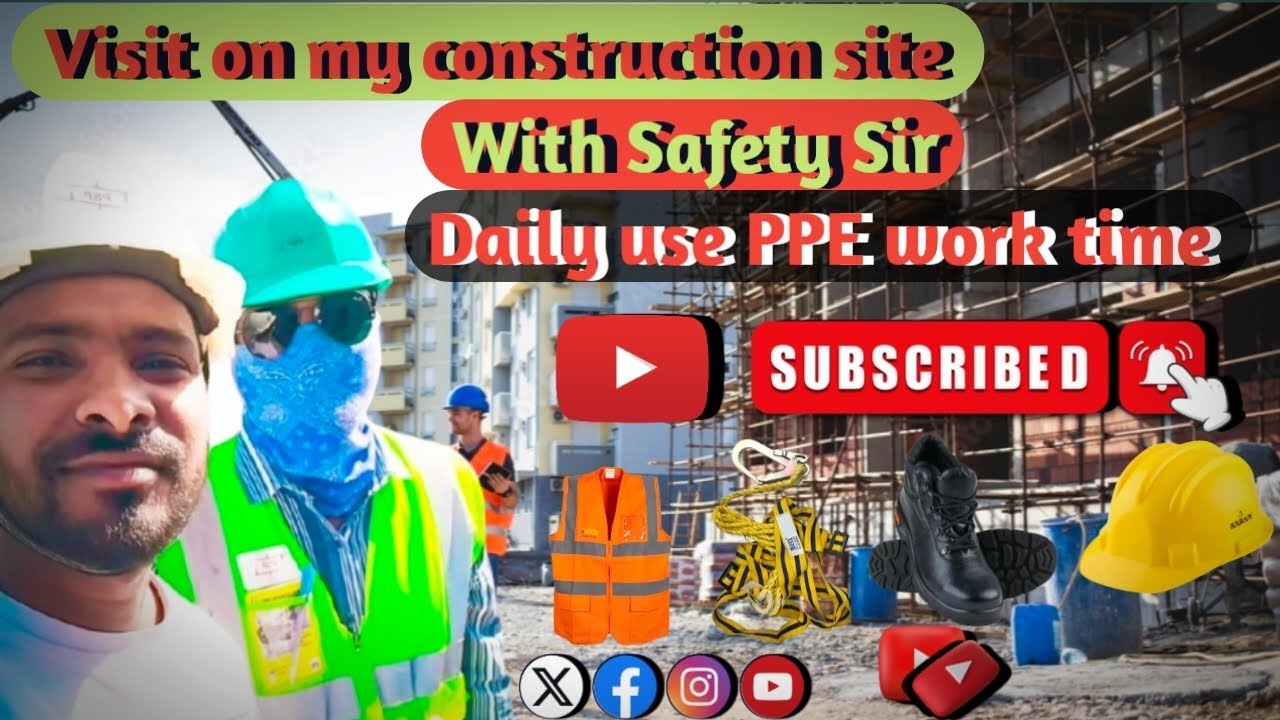 Visit On My Construction 🏗️ Site With Safety 🦺 Sir || #construction | #video | #youtub ||