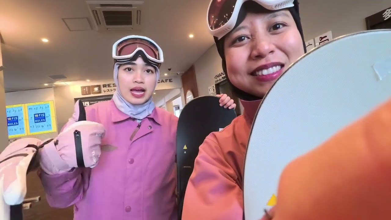 tutorial bermain snowboard