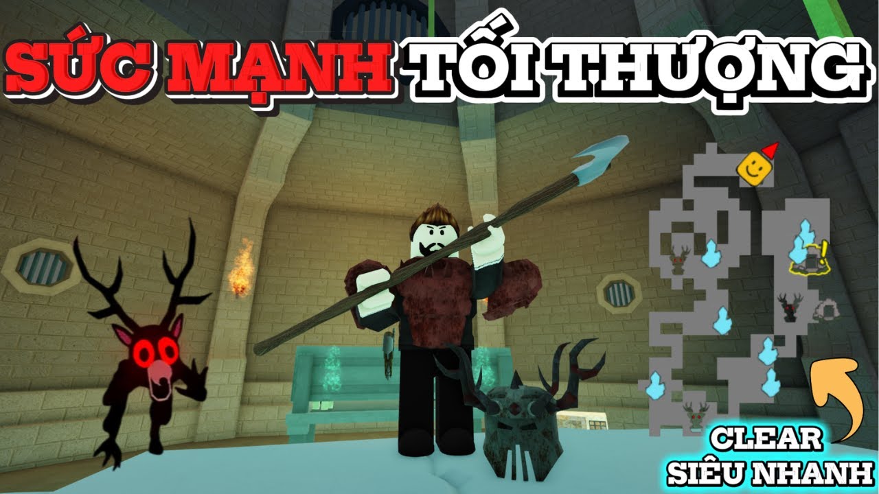 MÌNH SỞ HỮU SỨC MẠNH TỐI THƯỢNG CLEAR MÊ CUNG SIÊU NHANH TRONG 99 Nights In The Forest Roblox!