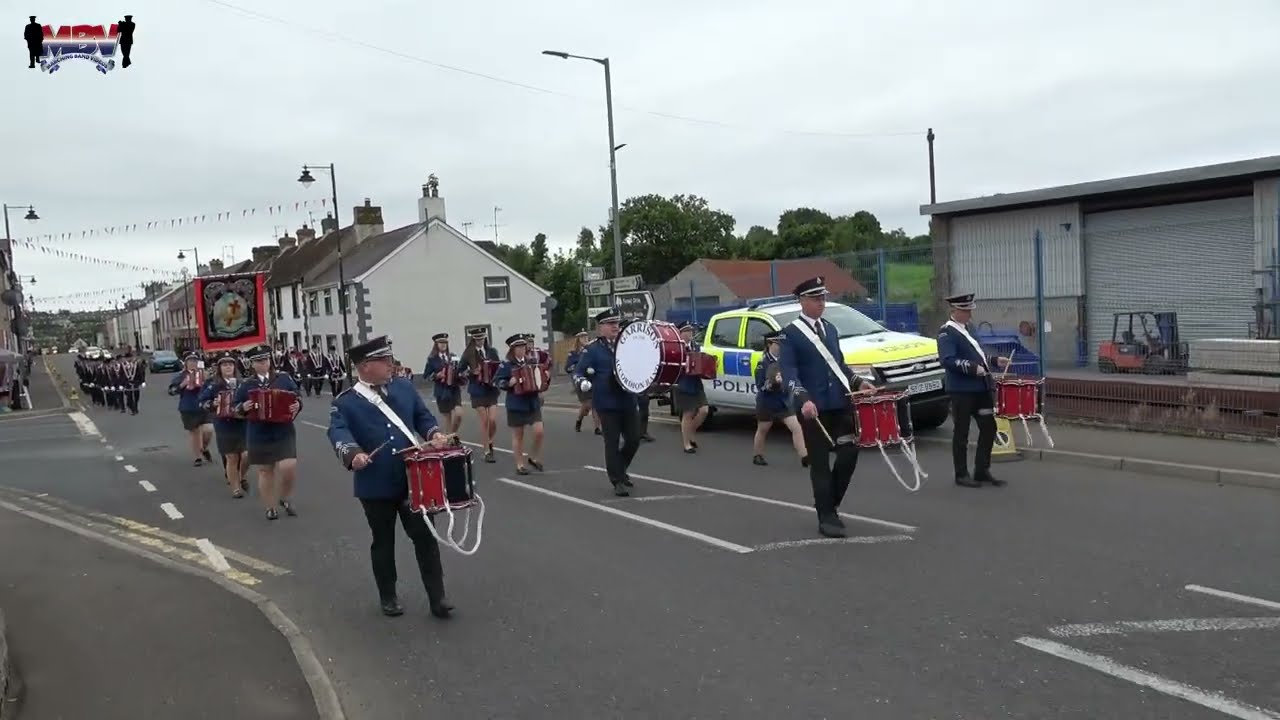 Garrison Accordion Band Arriving @ Co Fermanagh RBP Battle of Newtownbutler Parade 2025