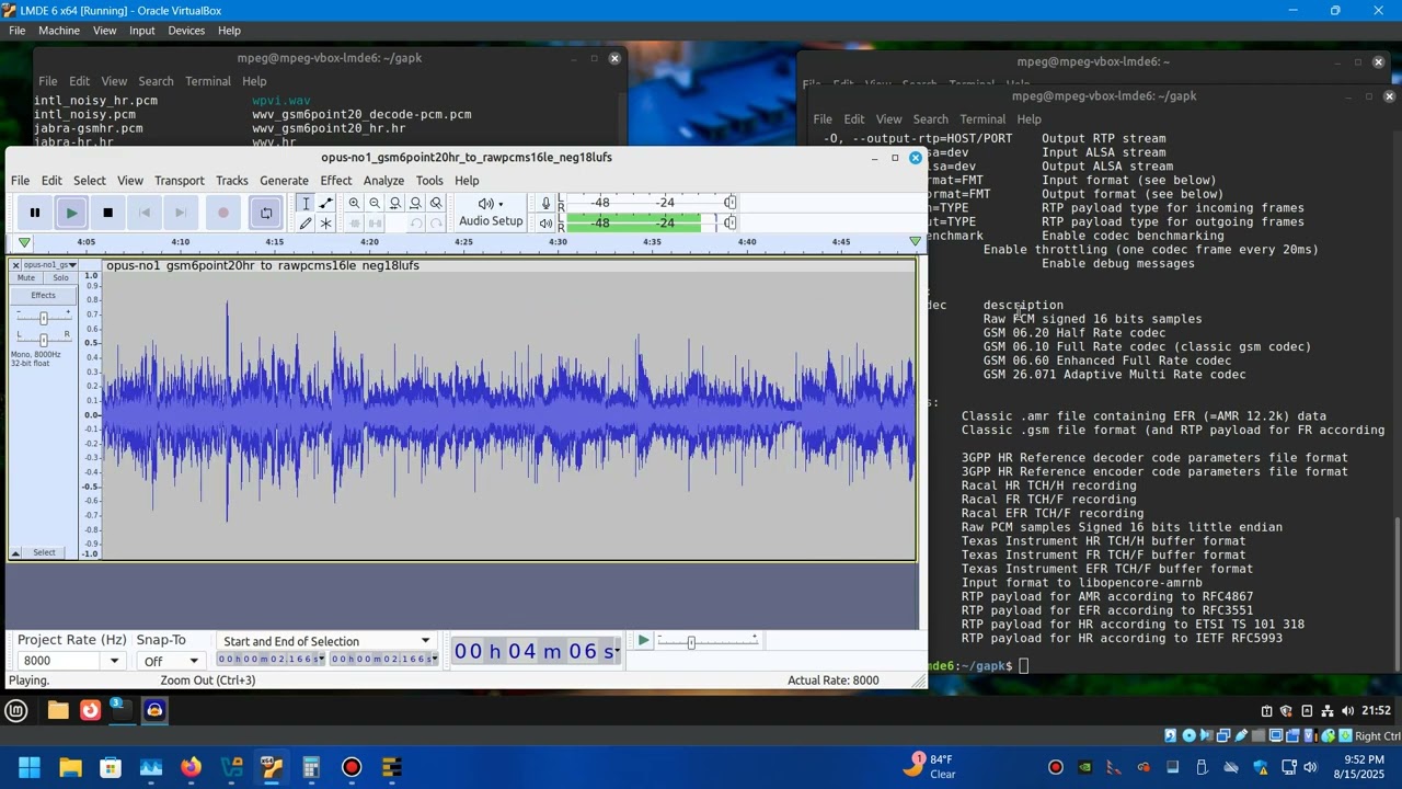 GSM 6.20 - Half-Rate Speech Codec (~1994) - Opus No. 1