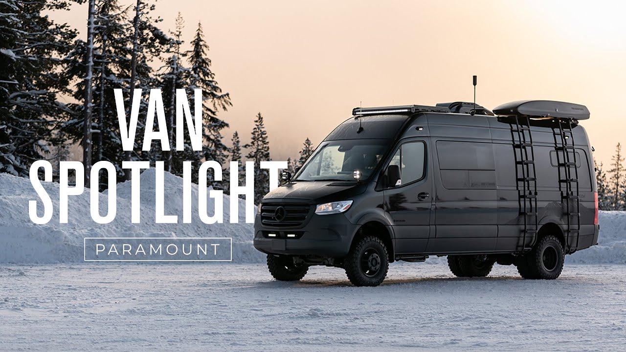 Ван В центре внимания: Paramount | Внешний фургон 4WD Mercedes-Benz Sprinter 170 Van Conversion Tour