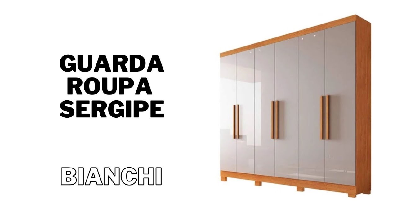 MONTAGEM DO ROUPEIRO SERGIPE 6 PORTAS BIANCHI MÓVEIS
