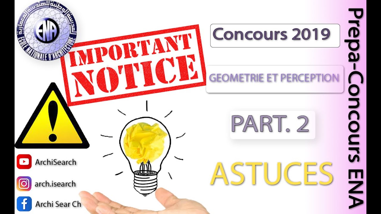 Correction du concours 2019 GEOMETRIE ET PERCEPTION Part2 تصحيح مباراة 2019 الجزء الثاني