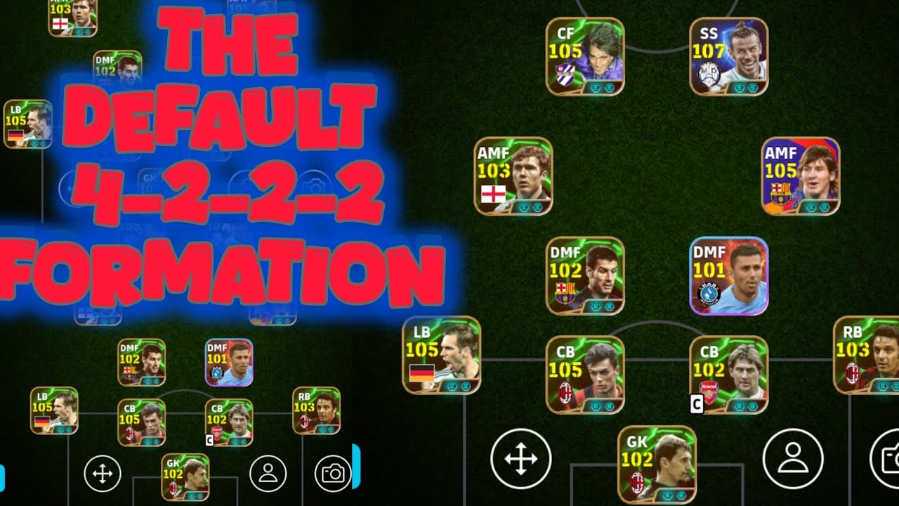 HOW TO GET THE 4-2-2-2 DEFAULT FORMATION IN EFOOTBALL 202💯✅.