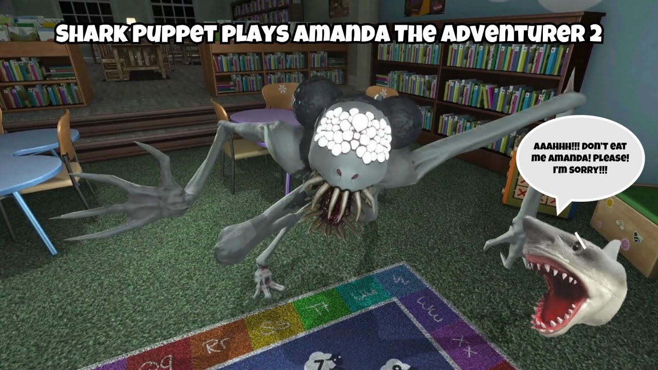 SB Movie: Shark Puppet plays Amanda The Adventurer 2!