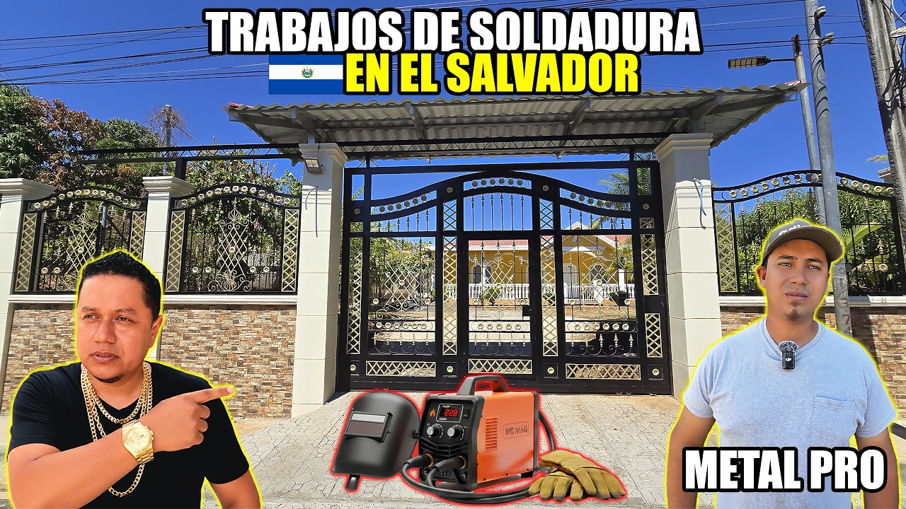 COSTO DE UN BUEN SOLDADOR EN EL SALVADOR😮MIRA ESTE PORTÓN Y BALCONES😱