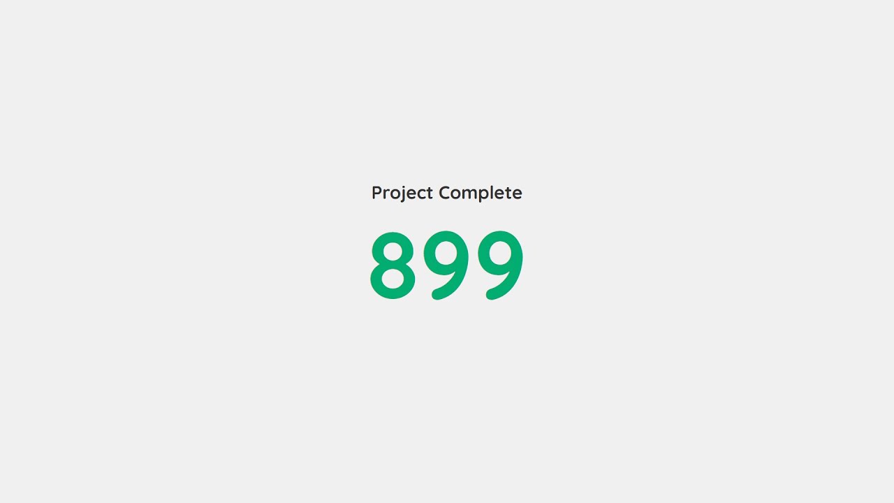 Responsive Number Counting Animation | HTML, CSS & Javascript