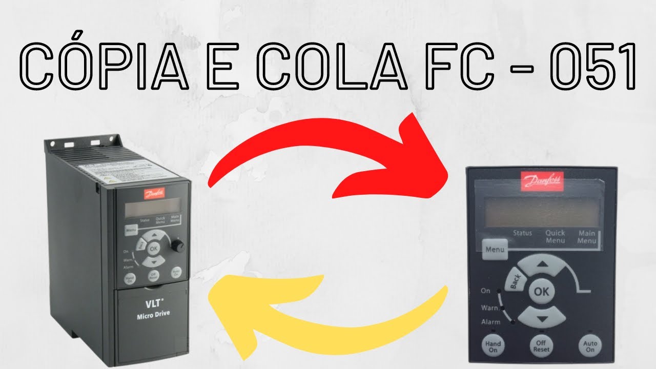 Cópia para IHM no FC-051 Danfoss | EducaDrives