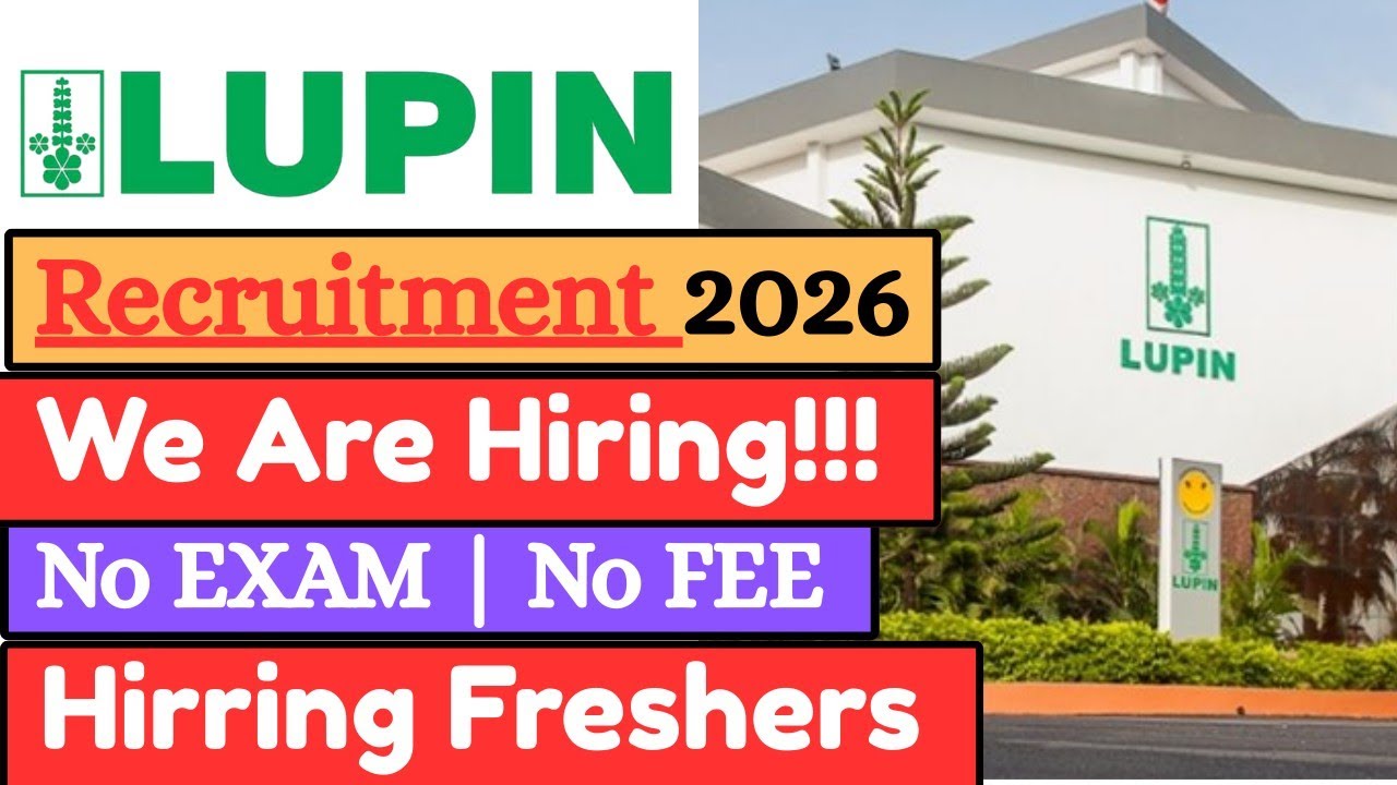 Lupin Pharma Recruitment 2026| Lupin Pharma Job Vacancy 2026 | Pharma Job Vacancy 2026 #jobs