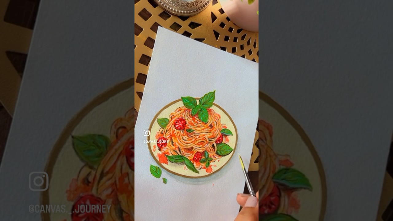 Food art | realism painting 