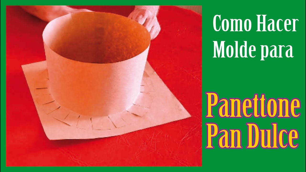 Como hacer Molde para Panettone, pan Dulce  !!!