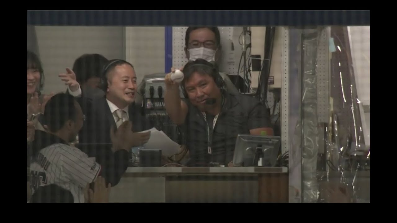 里崎智也　ファールボールをキャッチの瞬間にニッポン放送の音声を乗せてみましたver.　2023/04/23