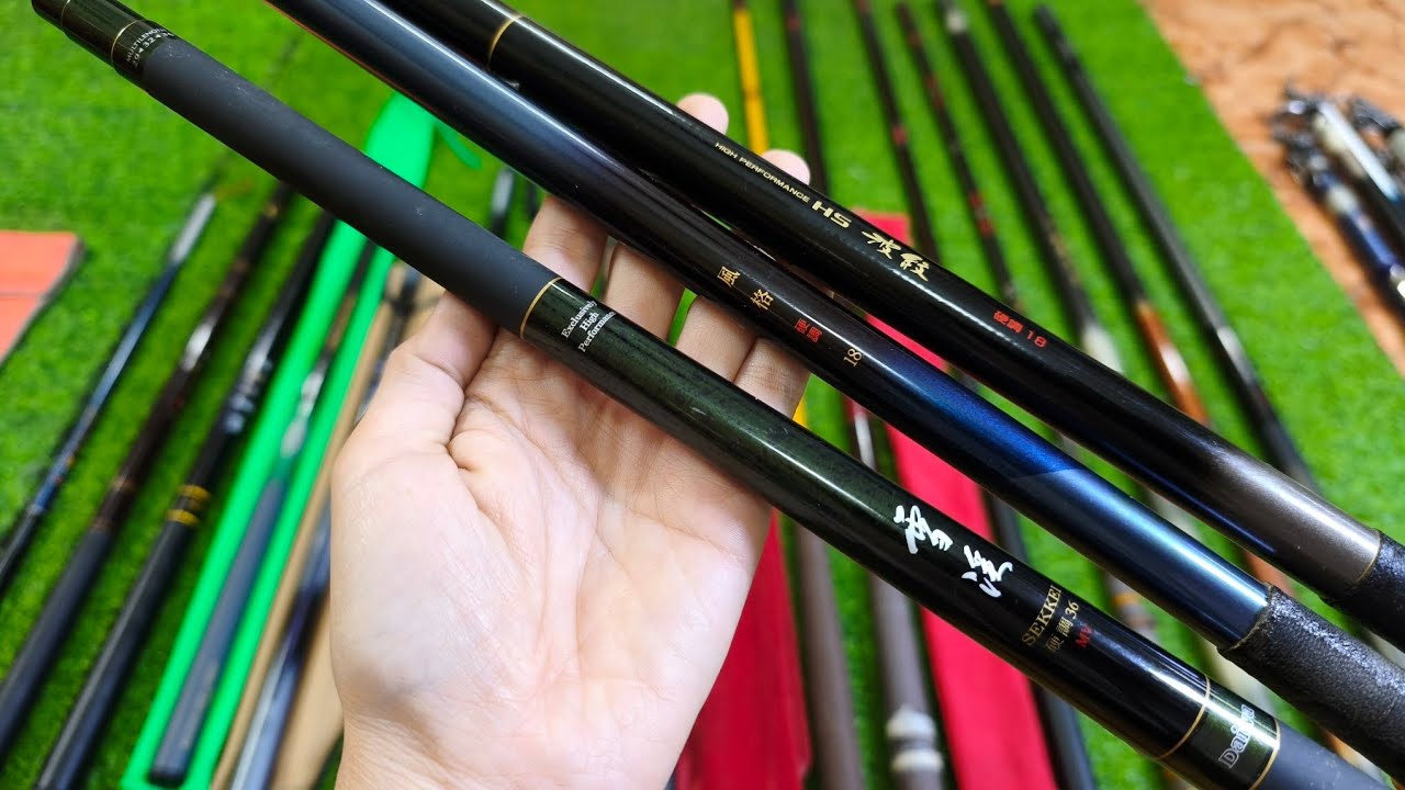 VIDEO 1143: Cần Tay Vượt Cứng Shimano, Daiwa , Lóng Ngắn 3 Chế Độ Zoom, Cần Tay Nhật