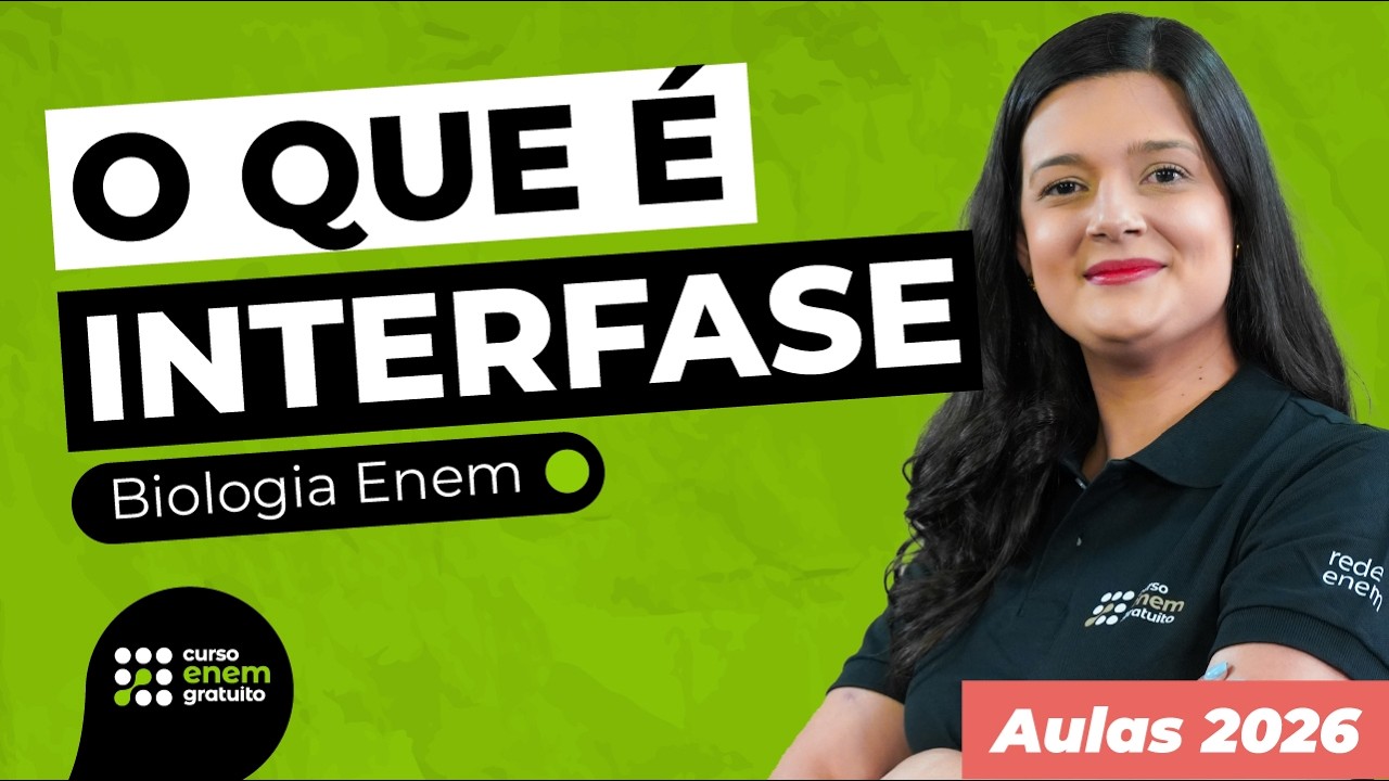 O QUE É INTERFASE | Biologia para o Enem | Cláudia Aguiar