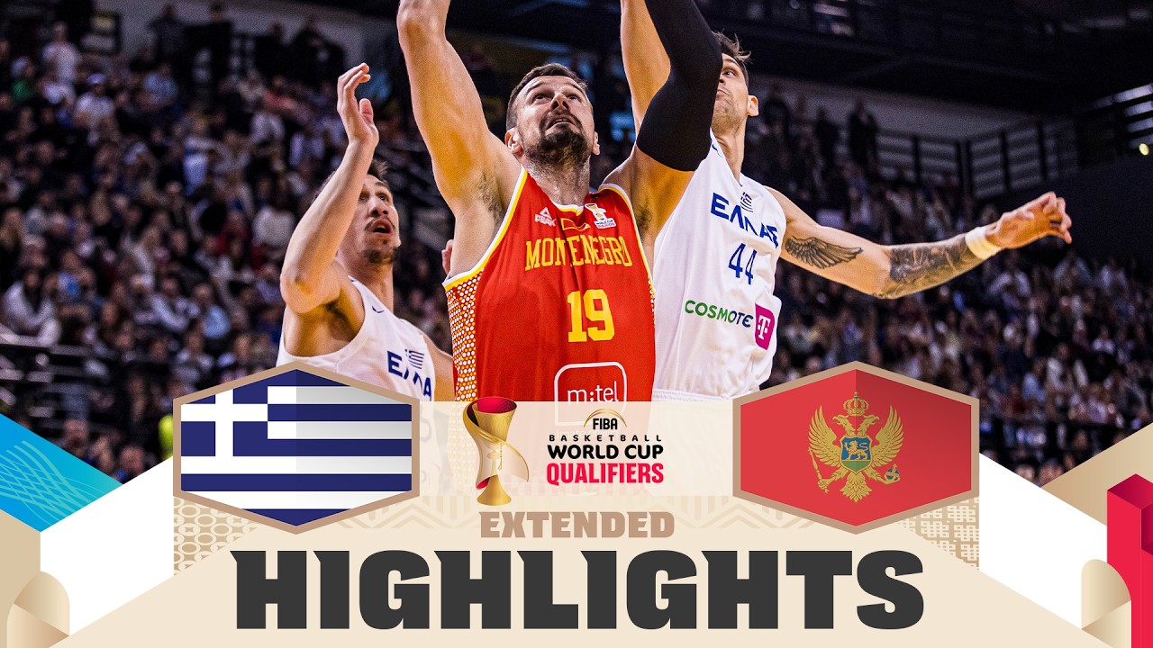 Greece 🇬🇷 v Montenegro 🇲🇪 | Extended Highlights | FIBA Basketball World Cup 2027 European Qualifiers