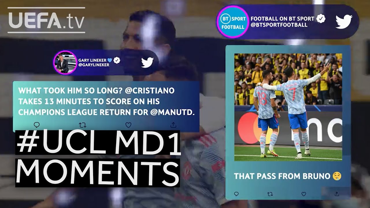 RONALDO, MESSI, HALLER | #UCL​ MATCHDAY 1 MOMENTS