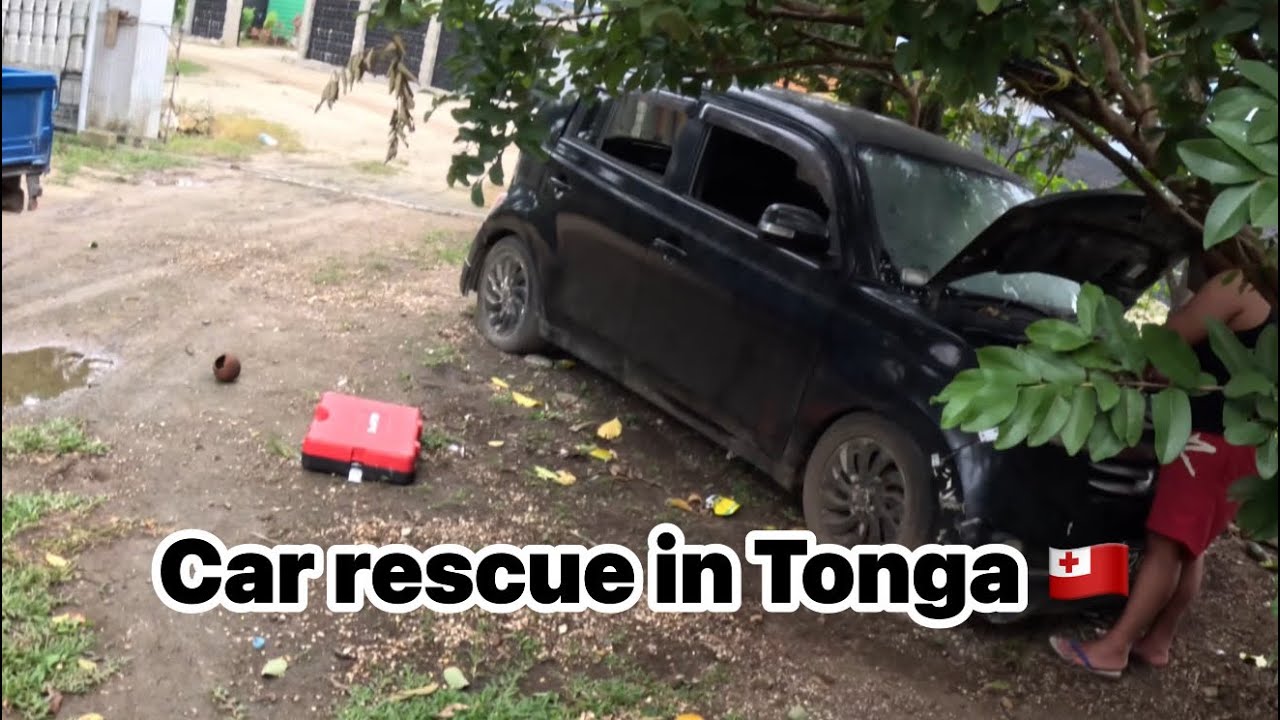 Car rescue in Tonga 🇹🇴