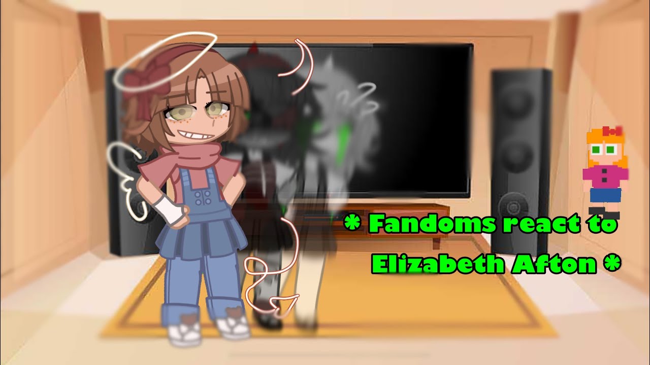 * Fandoms react to elizabeth afton * - 3/8 -  read desc :)