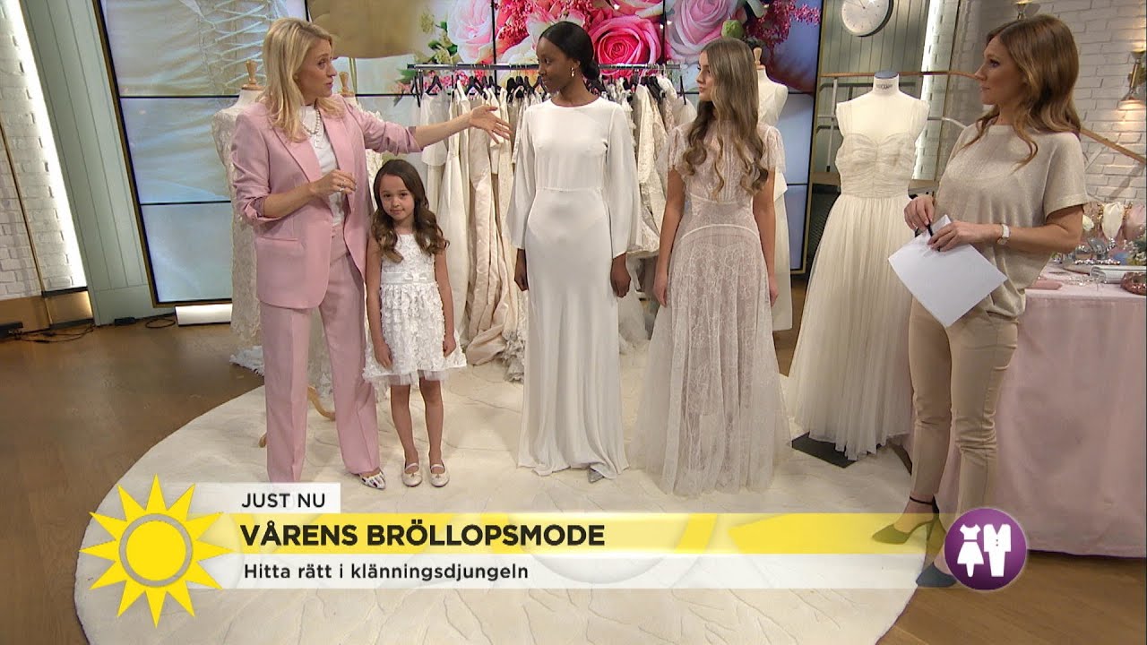 Så väljer du rätt klänning för ditt bröllop - Nyhetsmorgon (TV4)