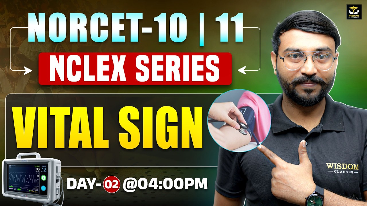 NORCET 10 | 11 | NCLEX SERIES FOR NURSING OFFICER EXAM | DAY 02 LIVE 4 PM | WISDOM NURSING CLASSES
