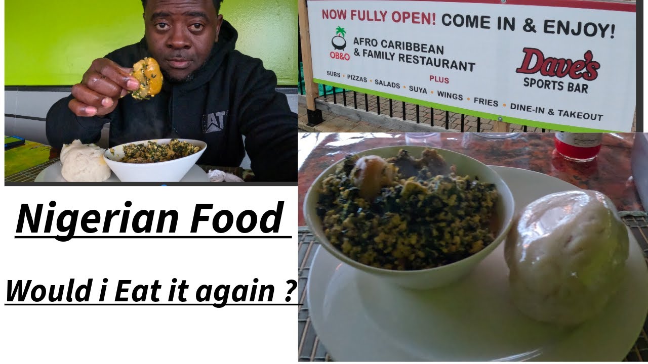 JAMAICAN DAD TRYING FUFU & EGUSI FOR THE FIRST TIME Nigerian Food