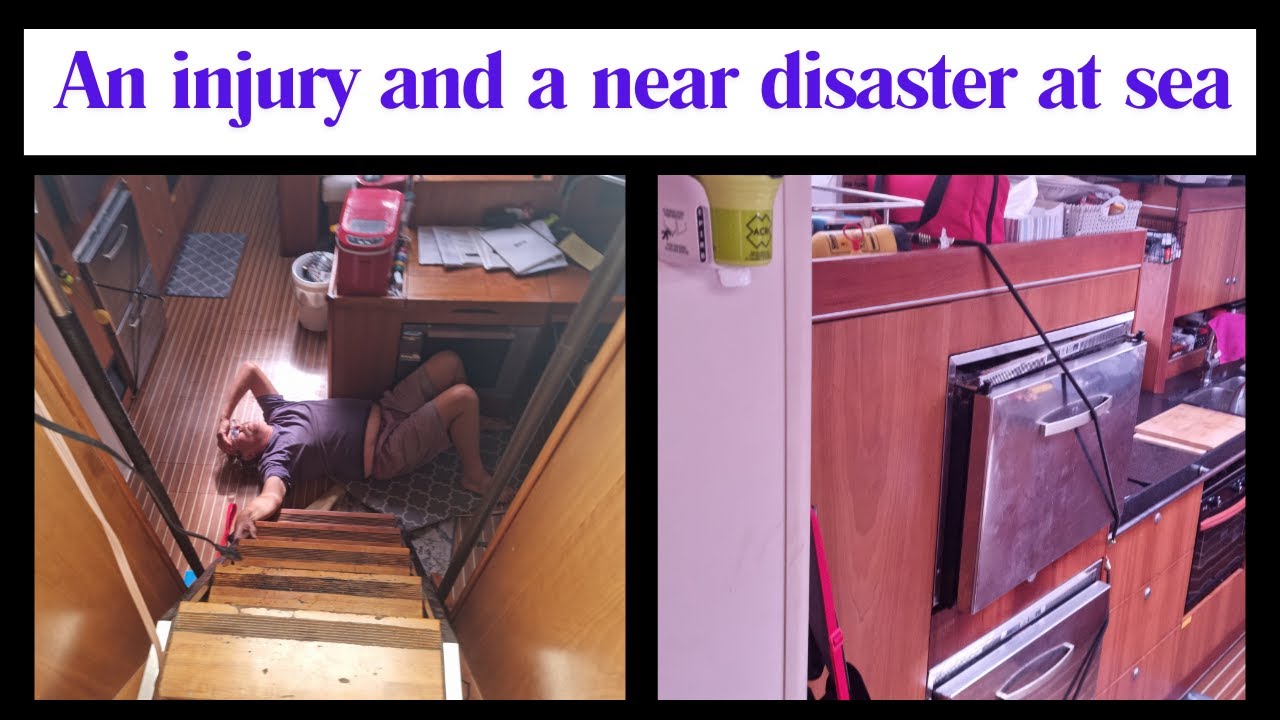 Ep 35 - 12 day sail from Horta to Spain ends with broken ribs