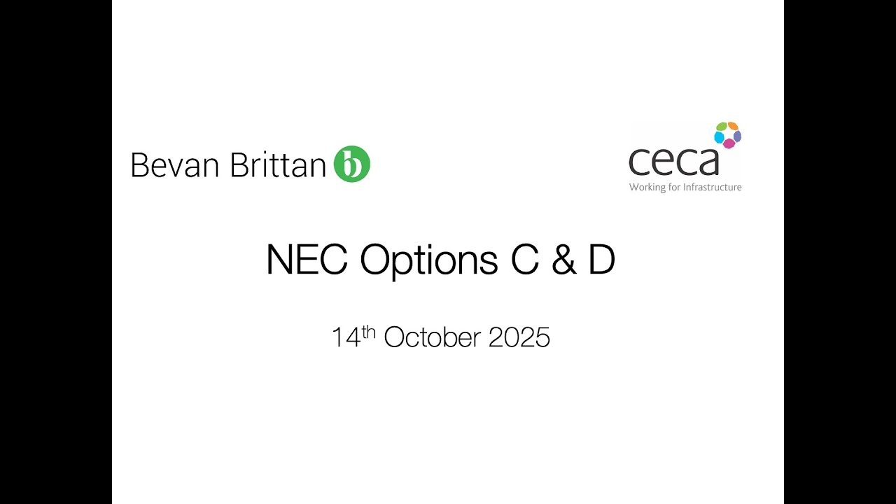 NEC Options C & D - CECA & Bevan Brittan Webinar