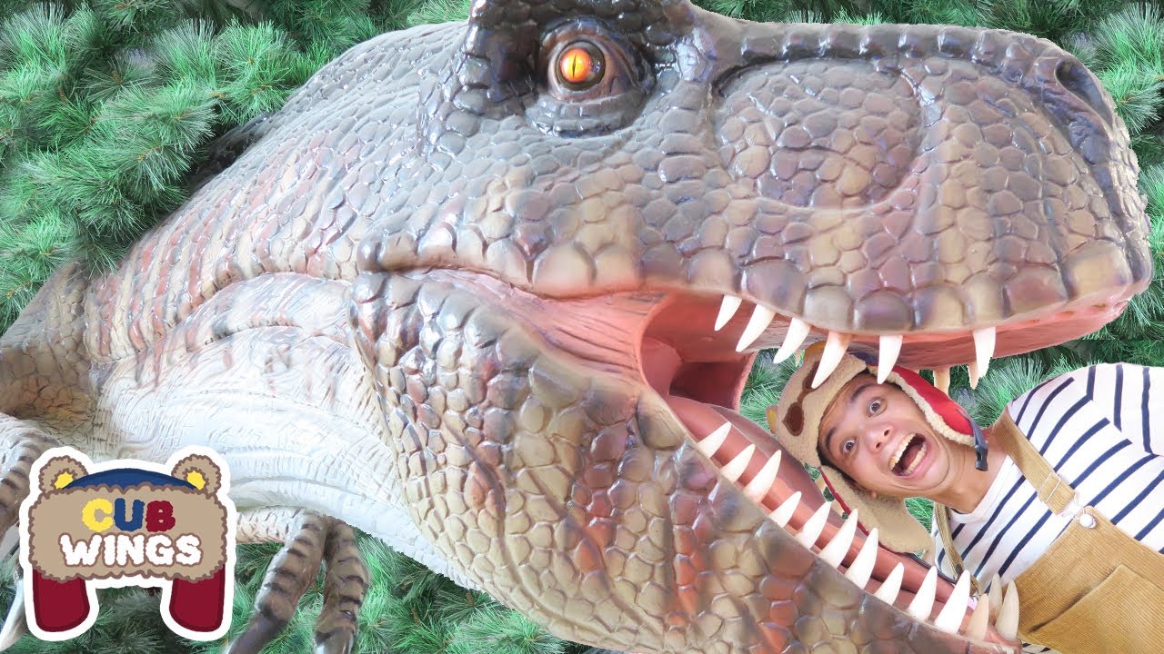 Giant Dinosaurs & Life Size T-Rex at Dinosaur Amusement Park | Dinosaurs for Kids | Cub Wings