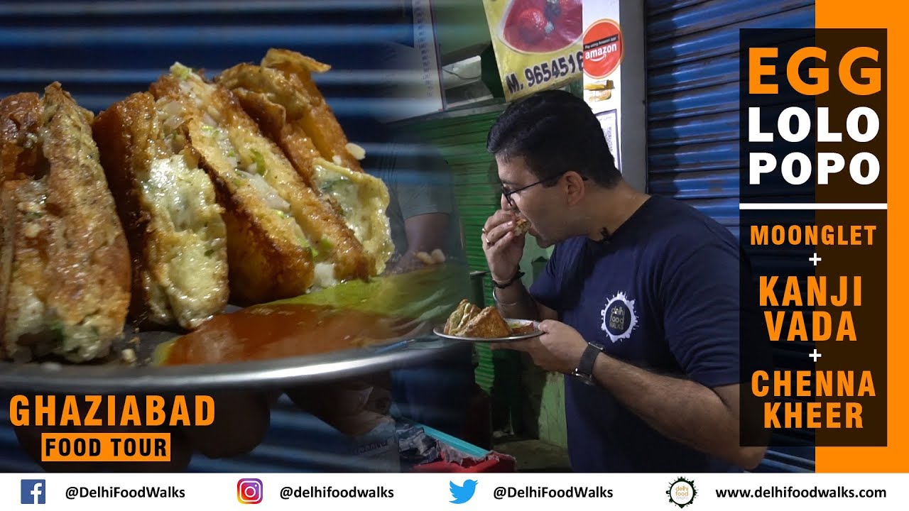 Old Ghaziabad Food Tour - UNIQUE Egg Lolo Popo + Special VEG OMELETTE + BEST Rabri | Part 1