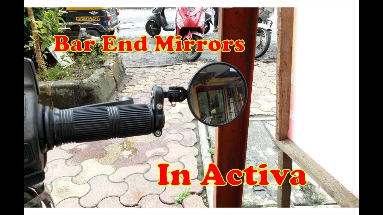 Bar end mirrors for activa, jupiter. All other scooters