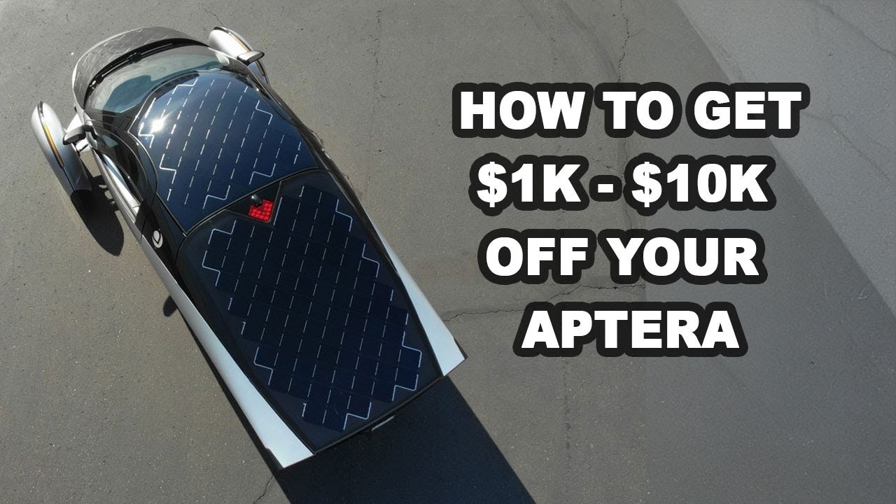 Aptera Priority Delivery & How to get a $1,000 - $10,000 coupon discount