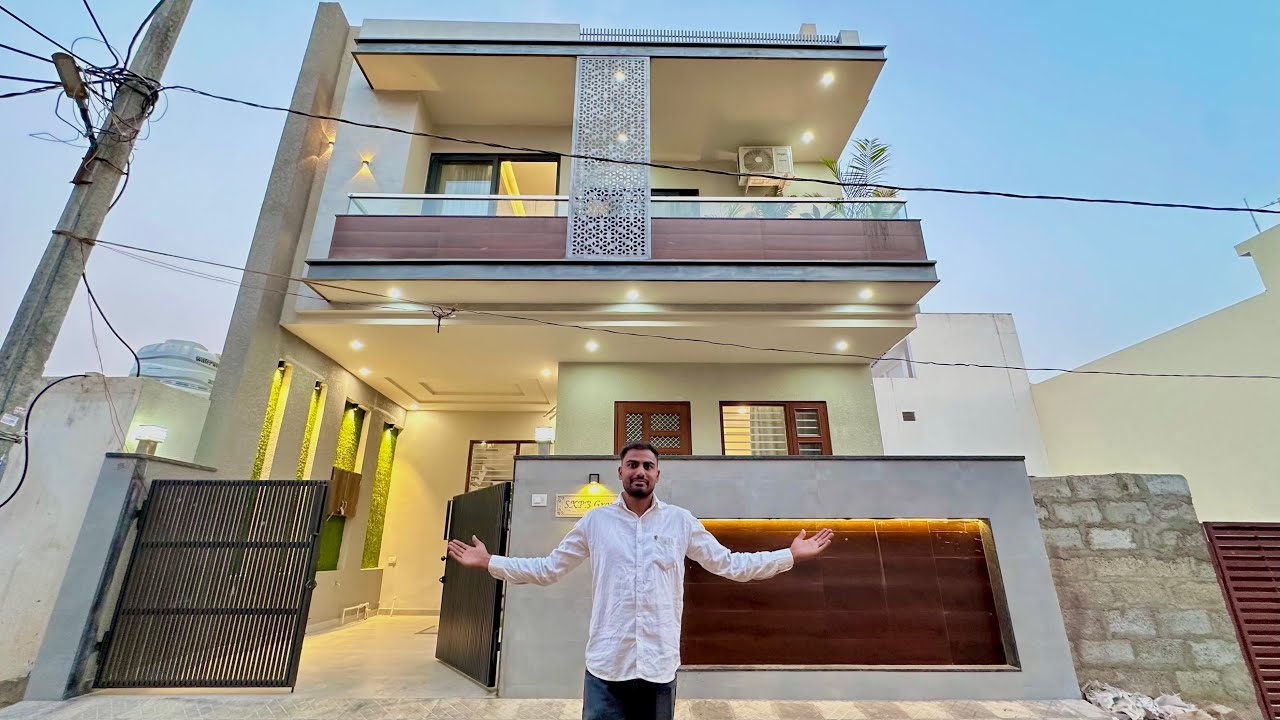 25x60 166 Gaj 5 Bedroomon Beautiful House Design | 5 Bedroom House For sale in mansrover Jaipur