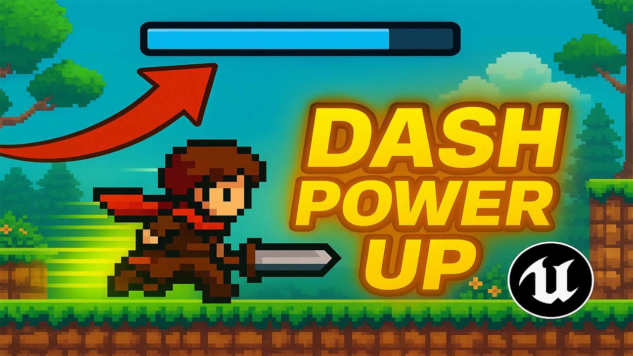 Unreal Engine 5 2D Dash Ability Tutorial – Add HUD to Regain Dash Power Easily