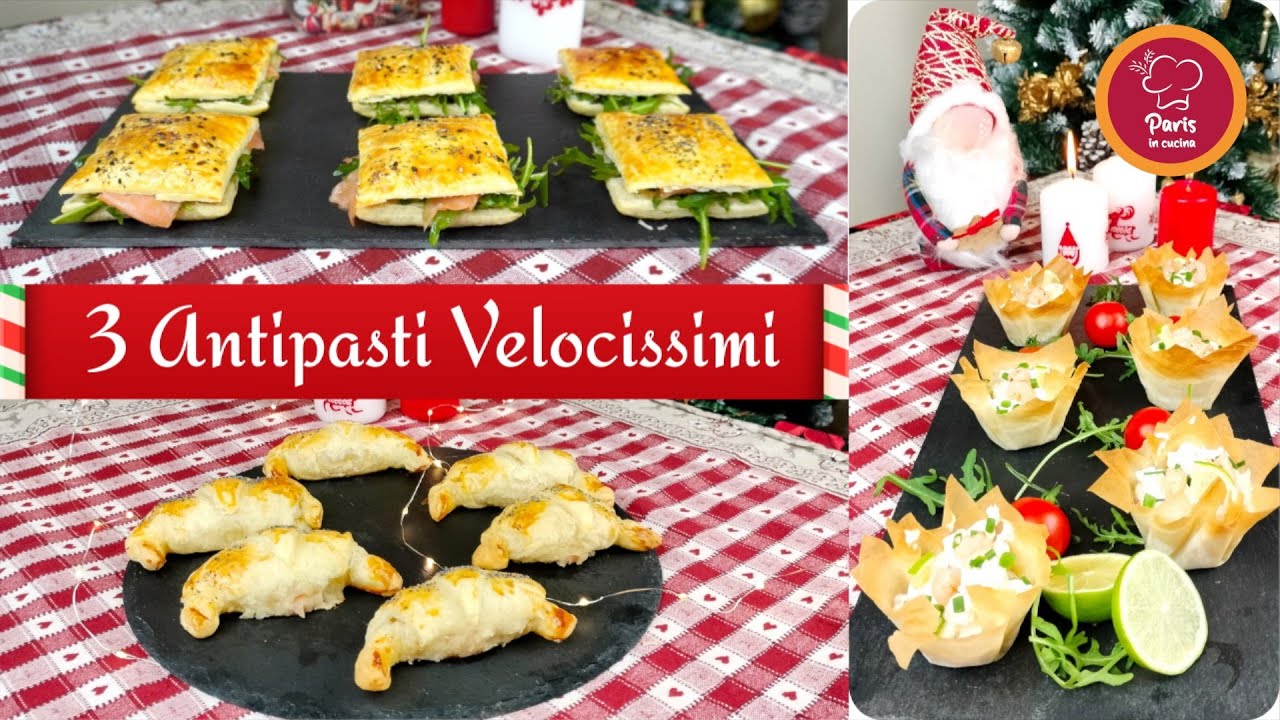 Ospiti all’Improvviso? Fai Questi 3 Antipasti Facili,e Super Sfiziosi  e Stupisci Tutti 🔥