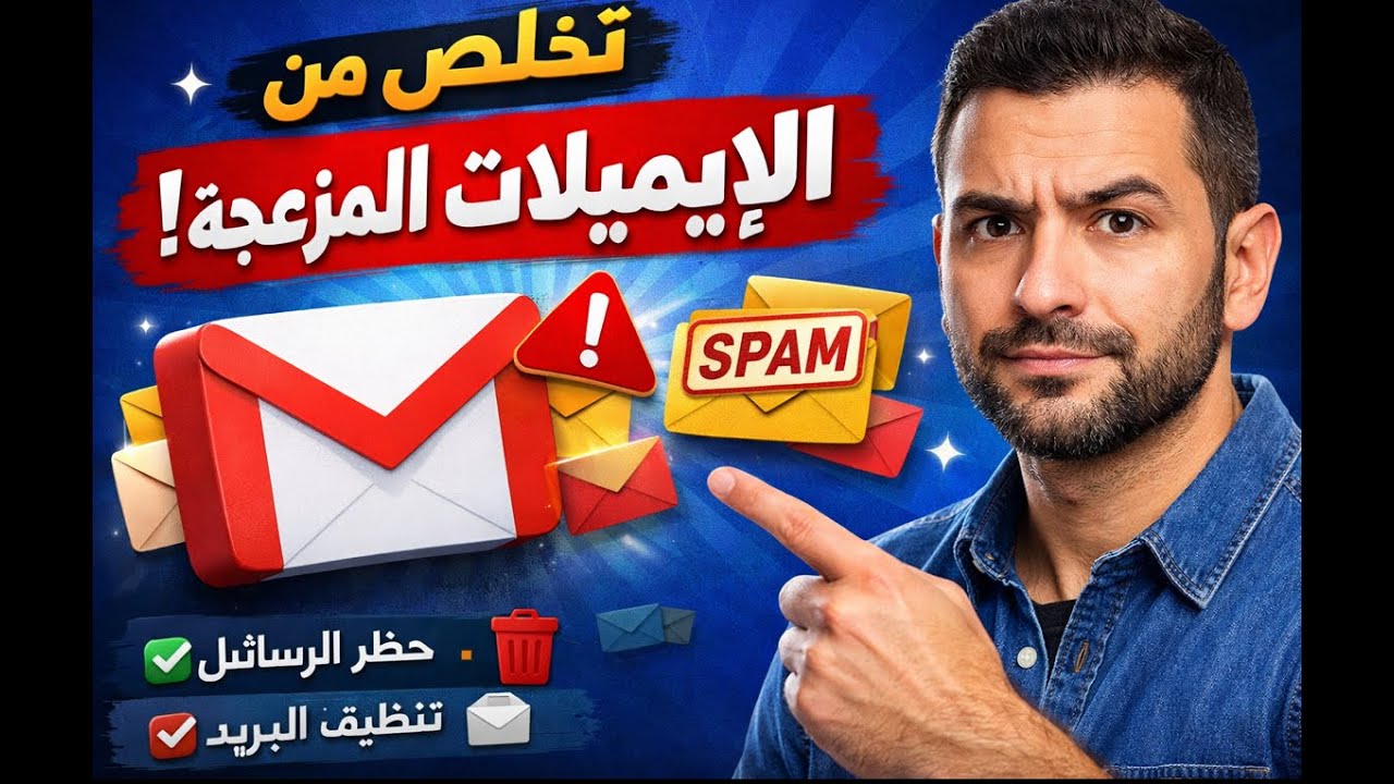 يا طريقة حل مشكلة الإيميلات المزعجة على gmail #email #gmail