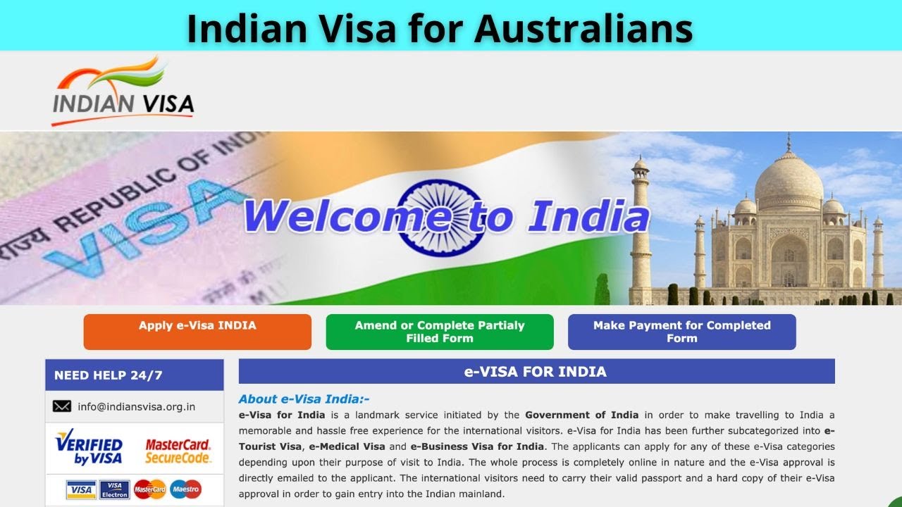 Indian E-Visa for Australians - eVisa Requirements for Australian Citizens