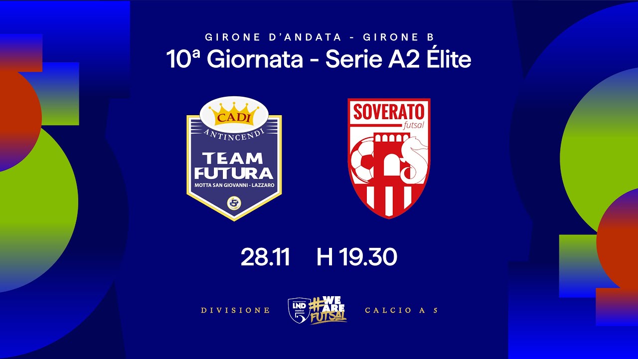 Cadi Antincendi Futura-Soverato Futsal 4-3 | 10ª giornata | Serie A2 Élite 2025/2026 - Girone B