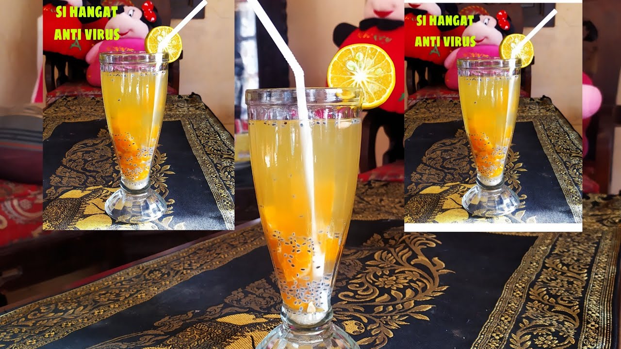 Jus Jeruk Hangat Chia Seed-delyachannel #minumanberbuka #jusjeruk