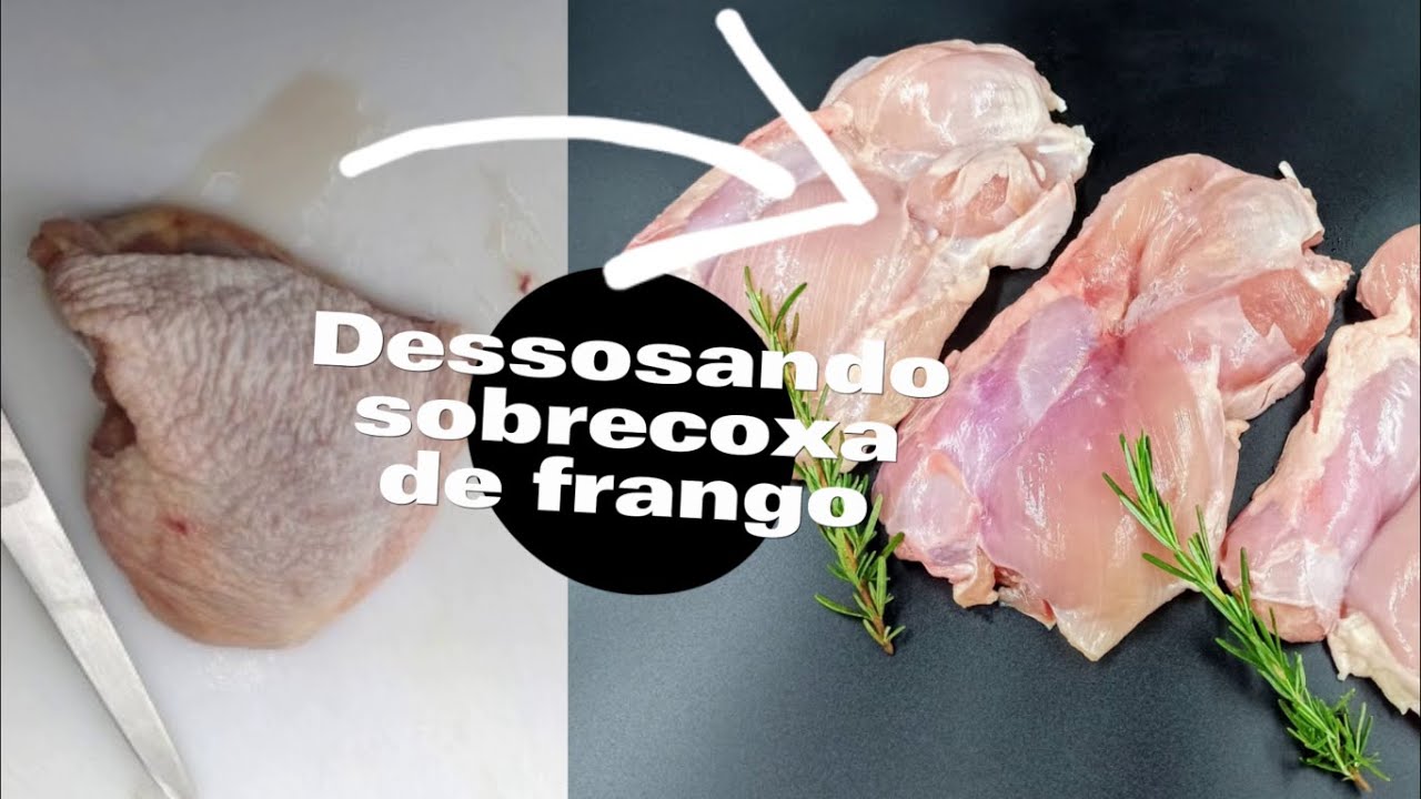 Como desossar sobrecoxa de frango em detalhes