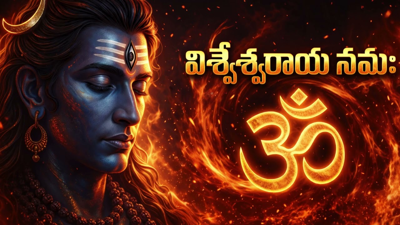 Listen Daily 🔱 విశ్వేశ్వరాయ నమః | Removes Fear, Gives Strength | Shiva Mantra Telugu
