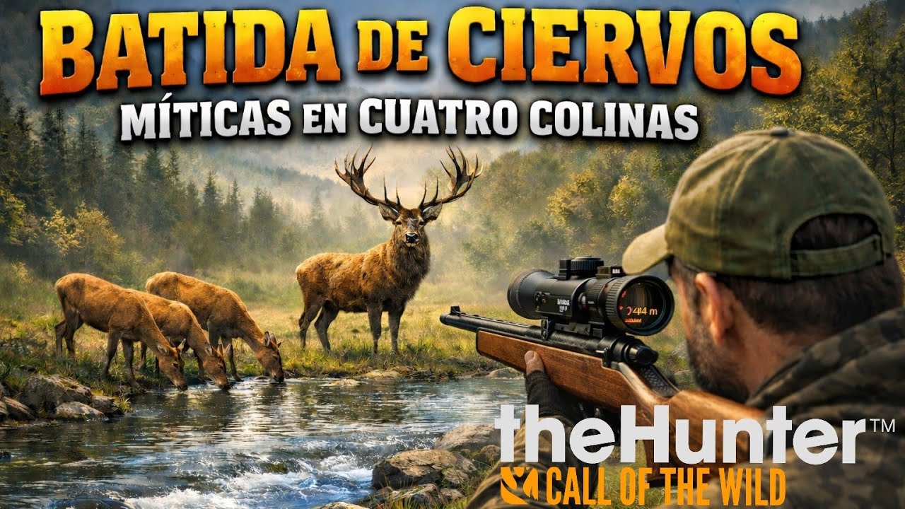 Batida de ciervos míticas en Cuatro Colinas -theHunter: Call of the wild PS5