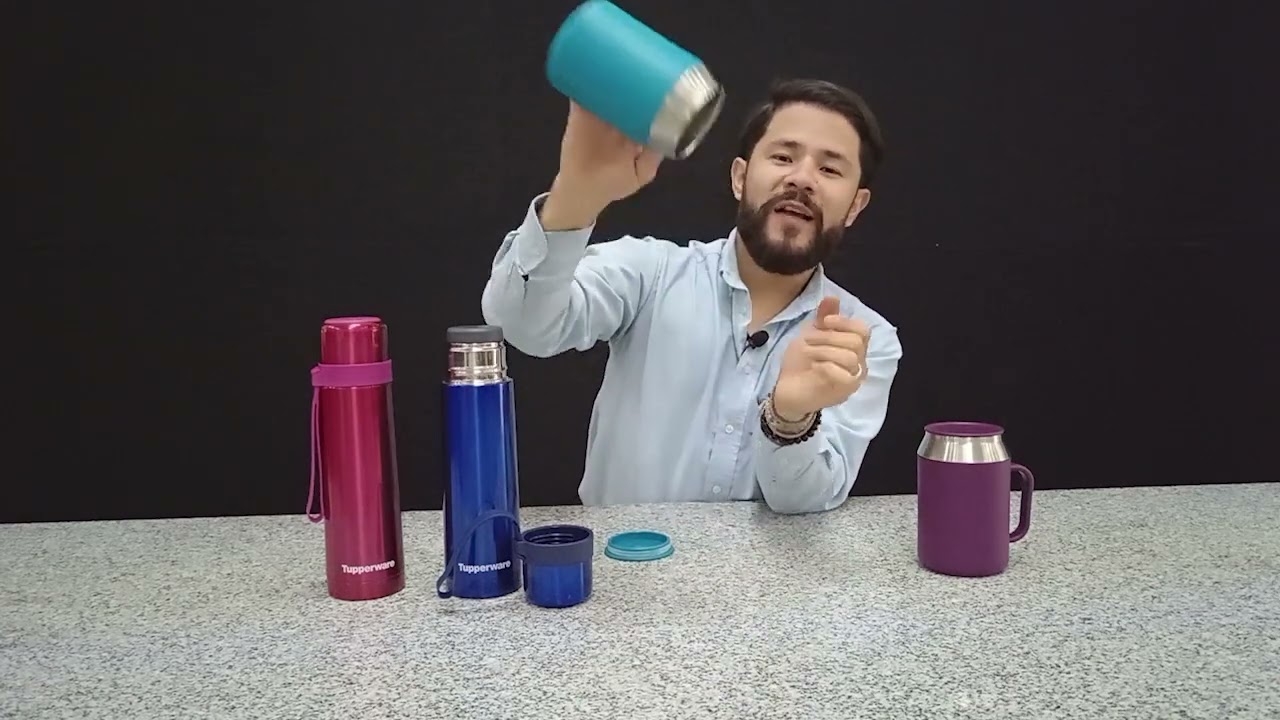 Termo Tazas y Termo Tup Tupperware con Correa